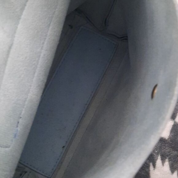 Dasein Baby Blue Leather Handbag Backpack - Picture 6 of 8